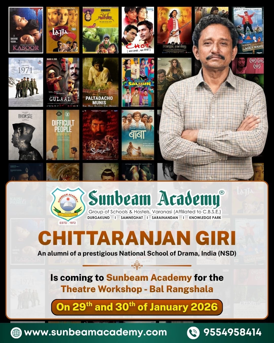 An Inspiring Theatre & Cinema Session with Mr. Chittaranjan Giri