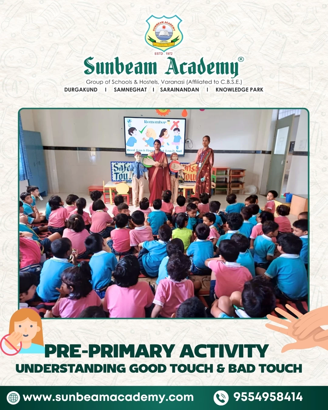 Pre Primary Activity - Understanding Good Touch & Bad Touch