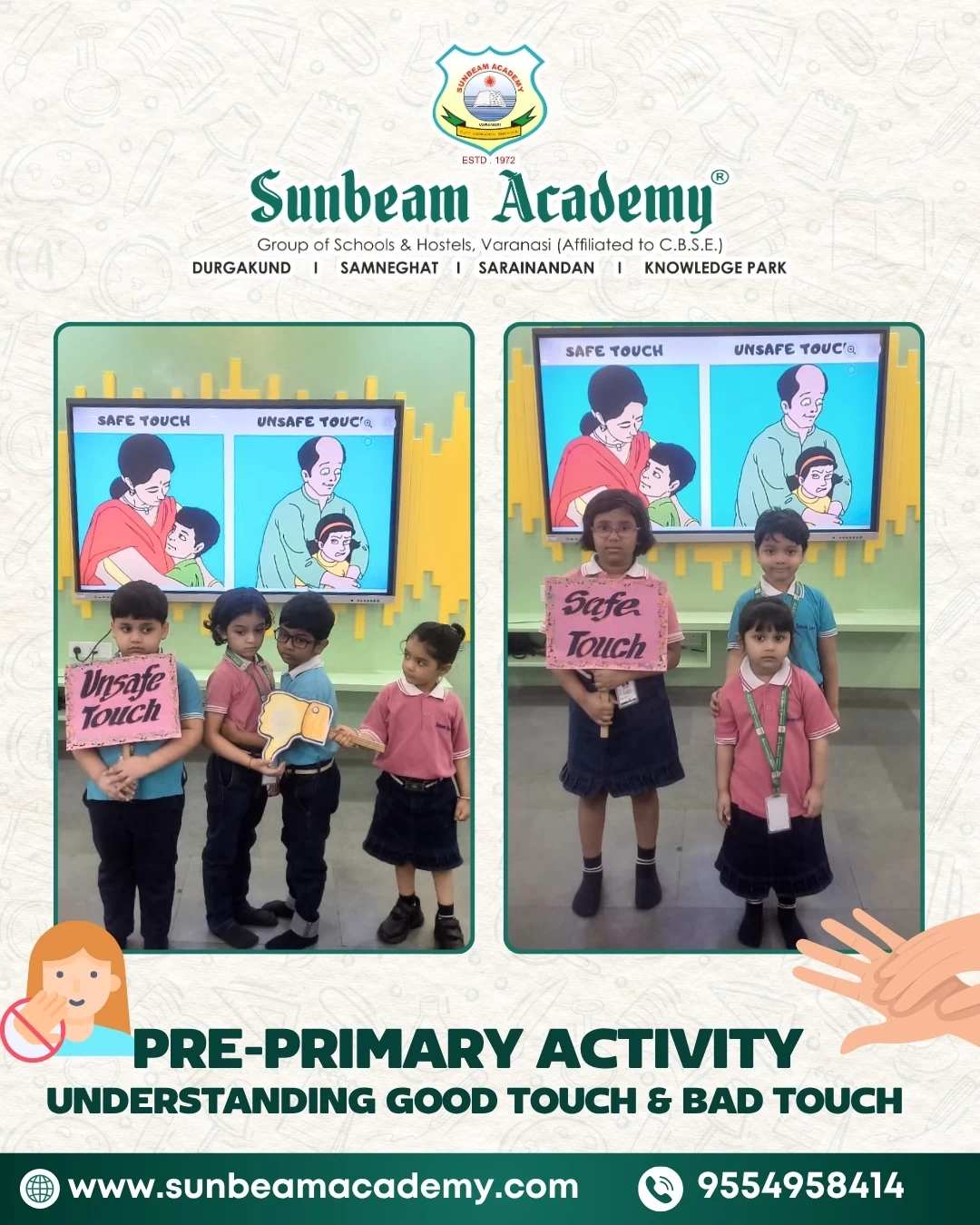 Pre Primary Activity - Understanding Good Touch & Bad Touch