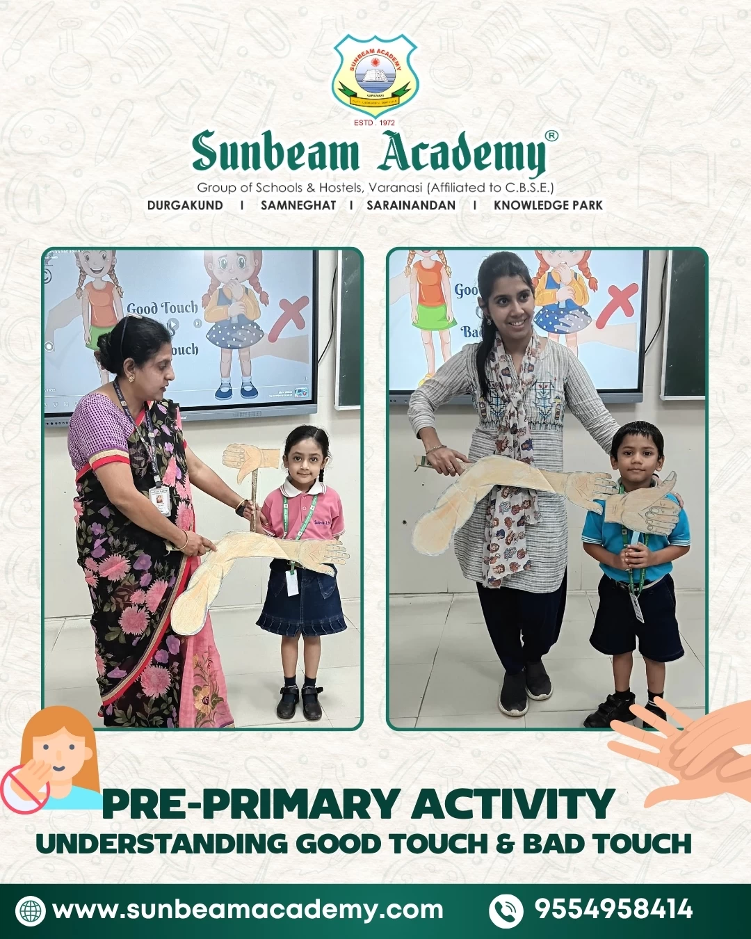 Pre Primary Activity - Understanding Good Touch & Bad Touch