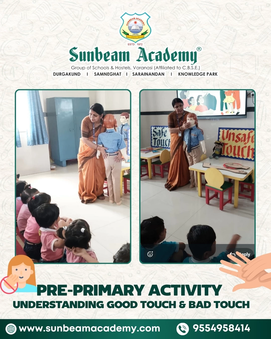 Pre Primary Activity - Understanding Good Touch & Bad Touch